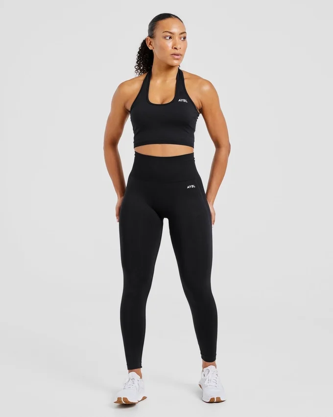 Empower naadloze halternek crop top