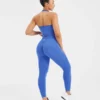 Empower naadloze halternek crop top
