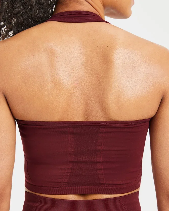 Empower naadloze halternek crop top