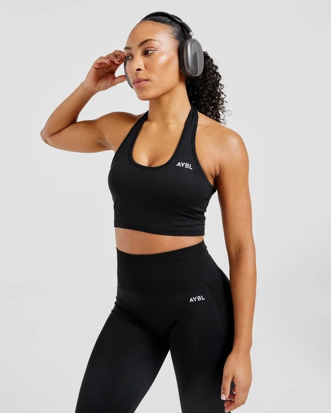 Empower naadloze halternek crop top