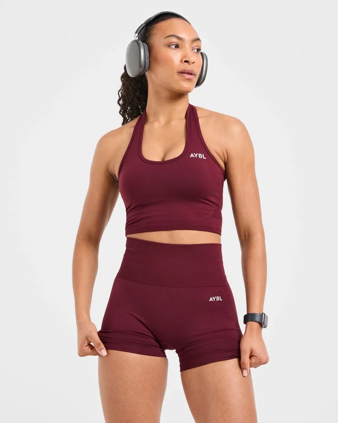 Empower naadloze halternek crop top