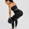 Empower naadloze halternek crop top