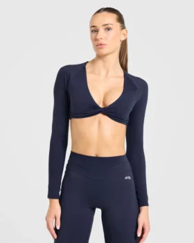 Engage crop-top met lange mouwen