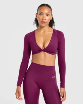 Engage crop-top met lange mouwen