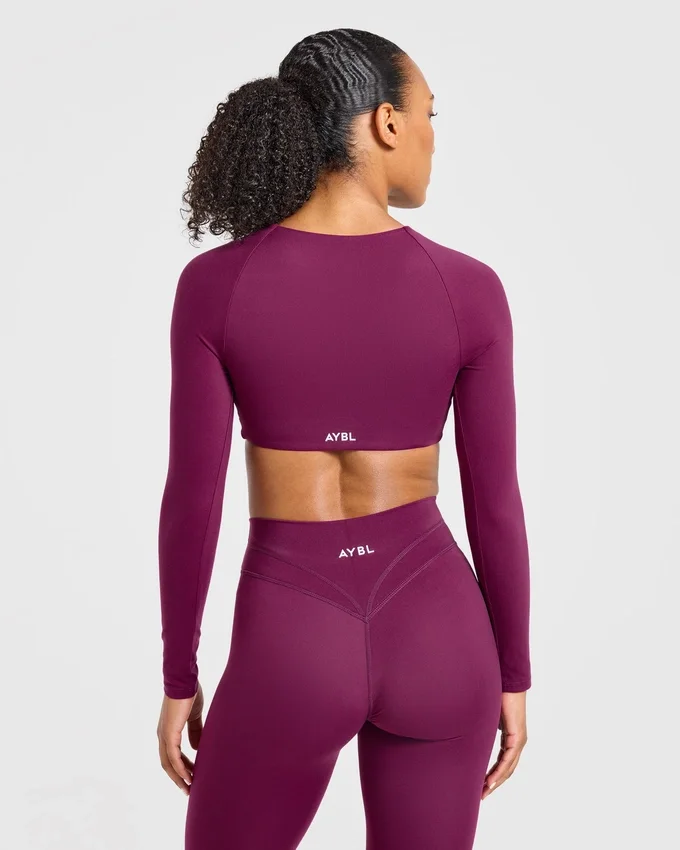 Engage crop-top met lange mouwen