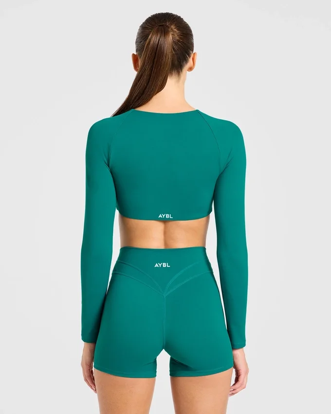 Engage crop-top met lange mouwen