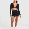Engage crop-top met lange mouwen