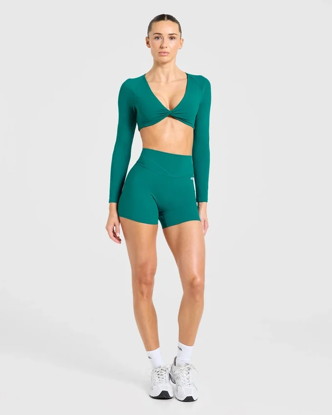 Engage crop-top met lange mouwen