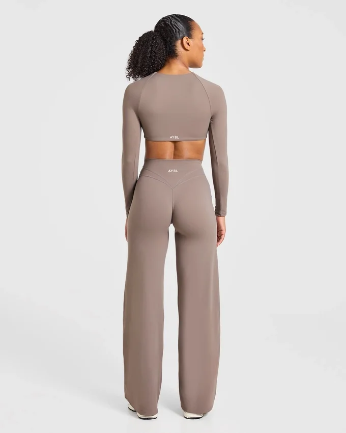 Engage crop-top met lange mouwen