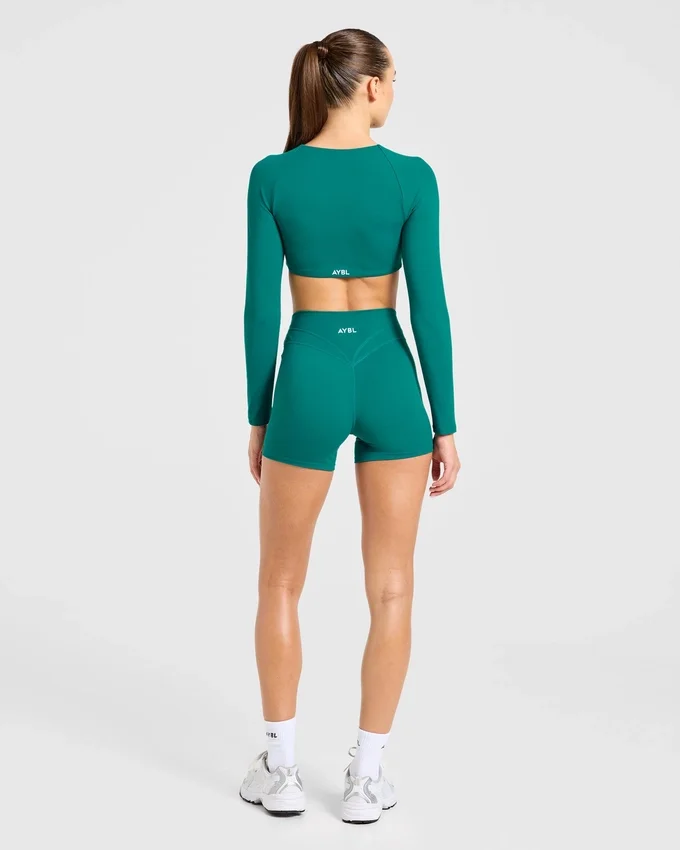 Engage crop-top met lange mouwen