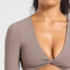 Engage crop-top met lange mouwen