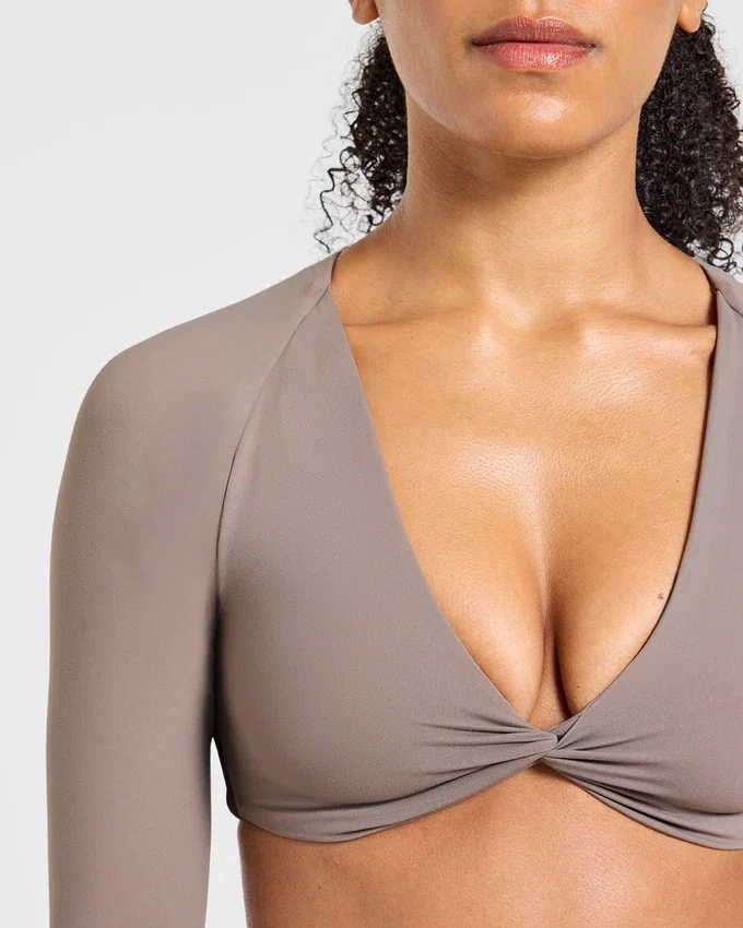 Engage crop-top met lange mouwen