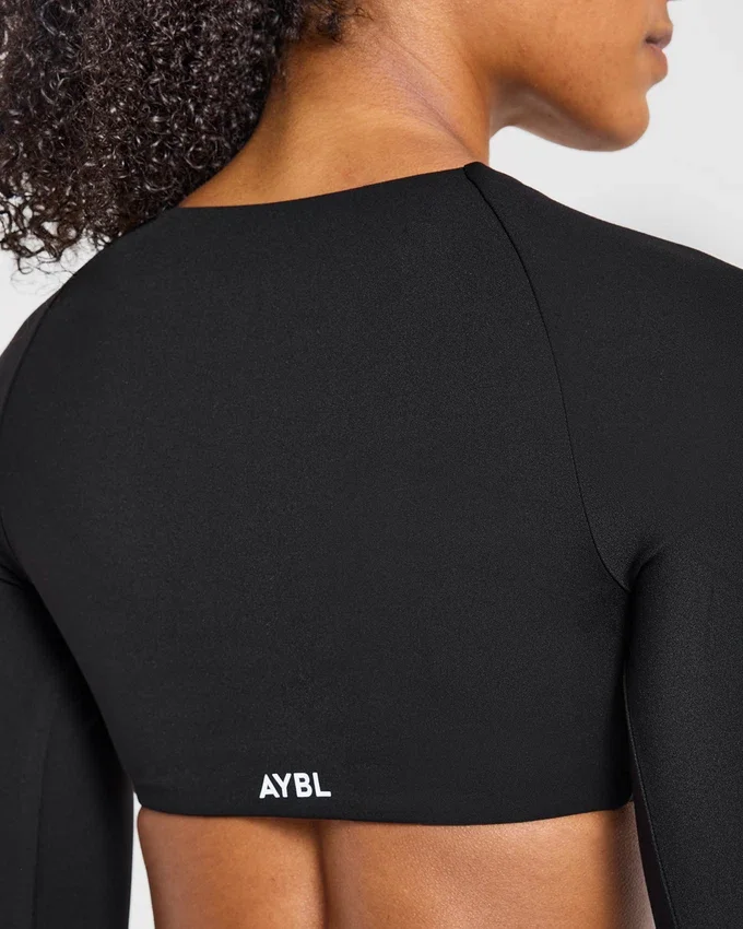 Engage crop-top met lange mouwen