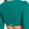 Engage crop-top met lange mouwen