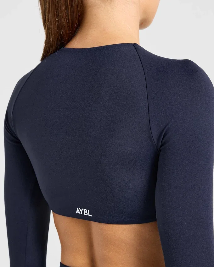 Engage crop-top met lange mouwen