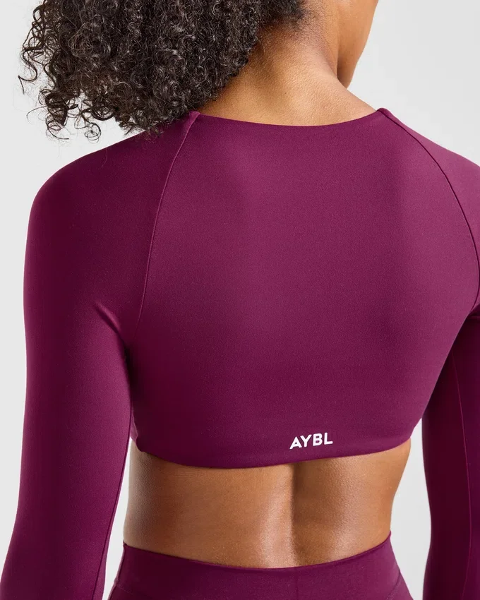 Engage crop-top met lange mouwen
