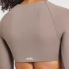 Engage crop-top met lange mouwen