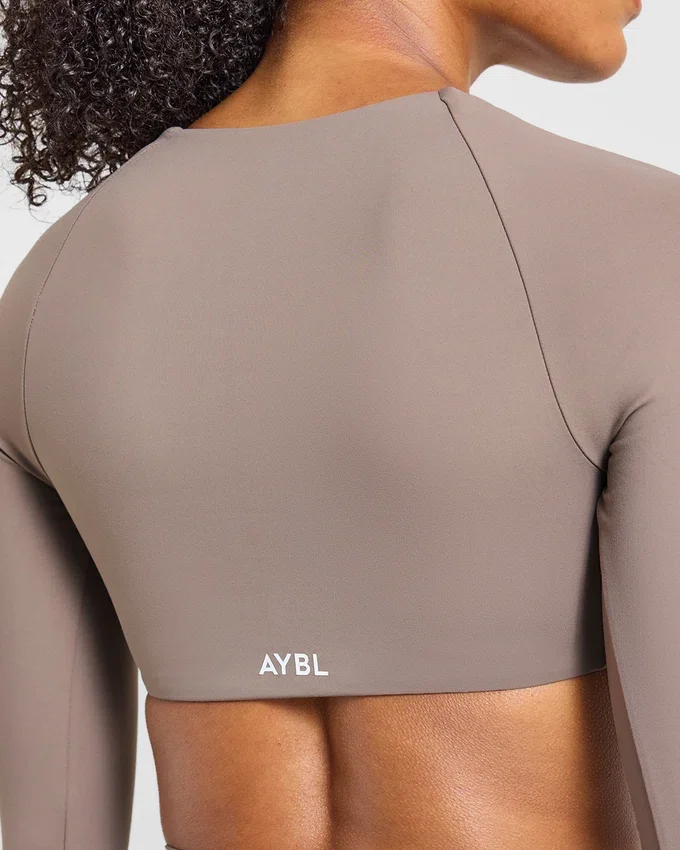 Engage crop-top met lange mouwen