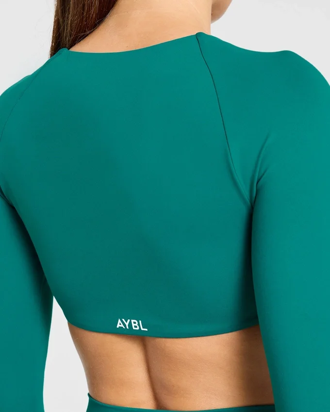 Engage crop-top met lange mouwen