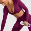 Engage crop-top met lange mouwen