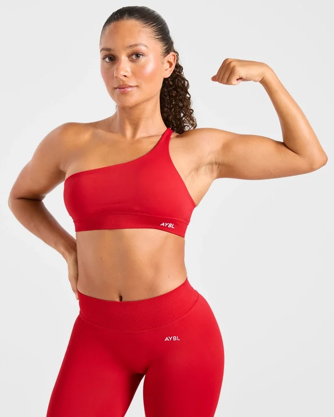 Enhance naadloze sportbeha met één schouderband