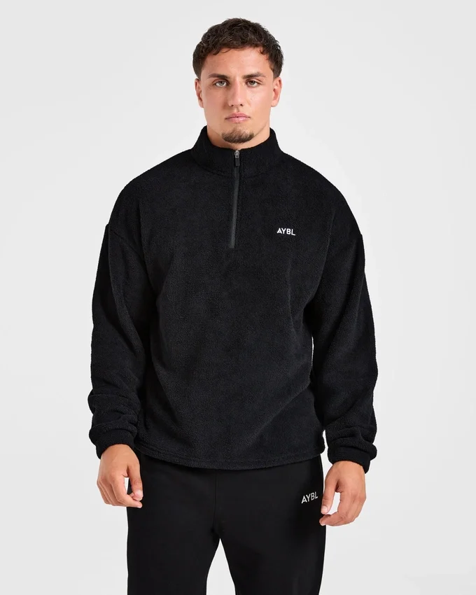 Essential fleece met 1/4 rits