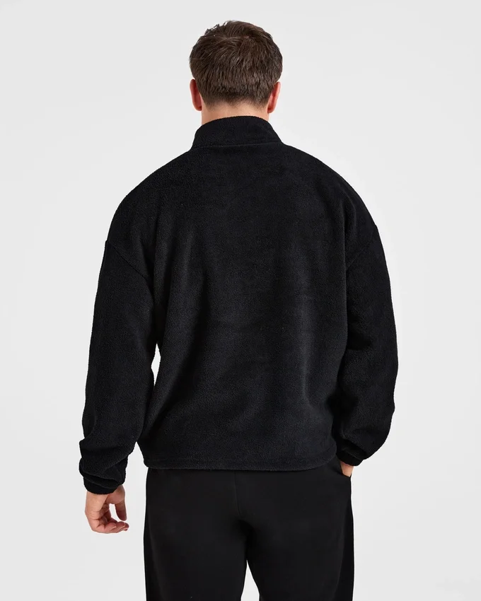 Essential fleece met 1/4 rits
