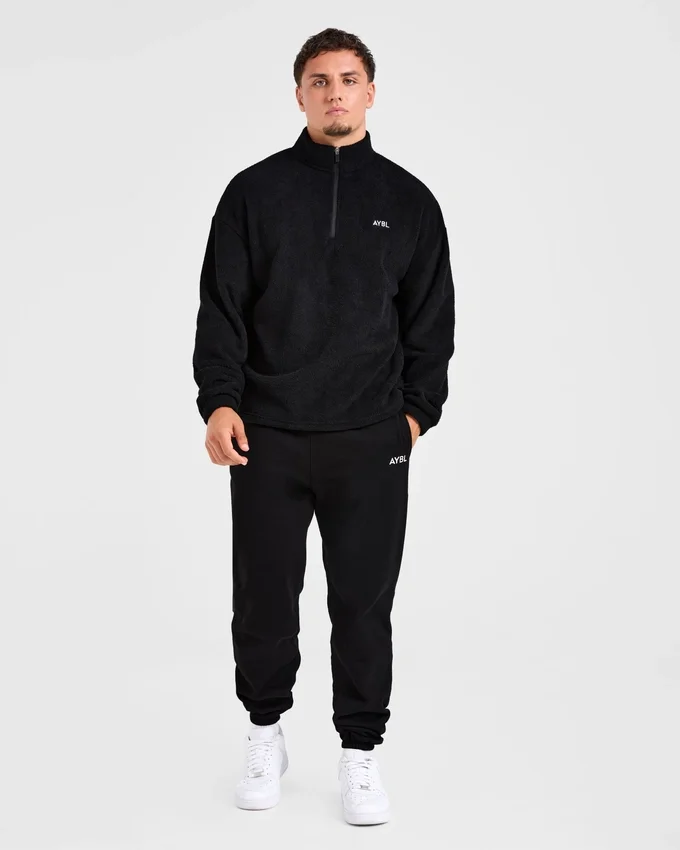 Essential fleece met 1/4 rits
