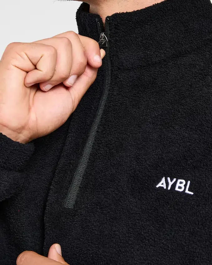 Essential fleece met 1/4 rits