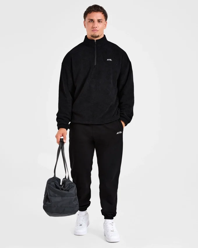 Essential fleece met 1/4 rits