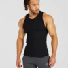 Essential geribde tanktop