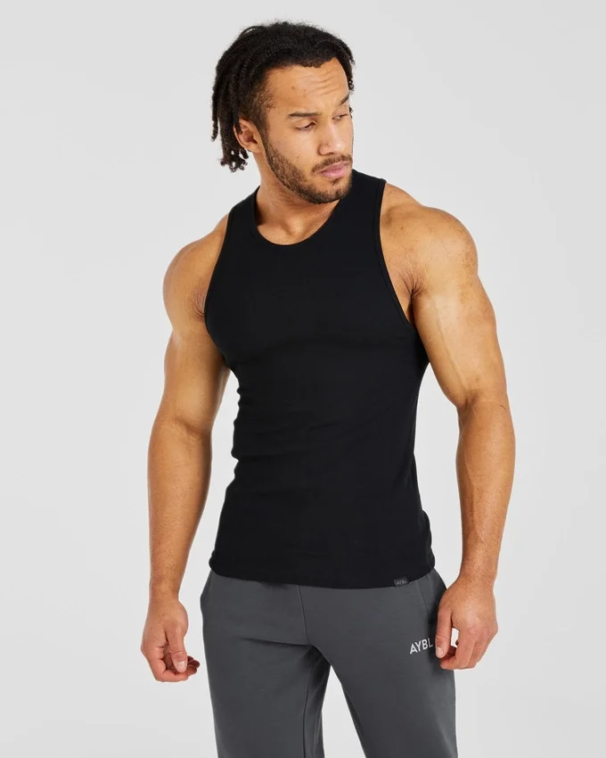 Essential geribde tanktop