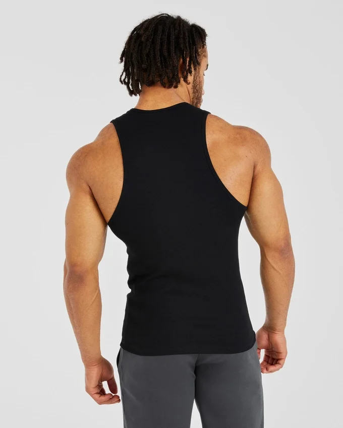 Essential geribde tanktop