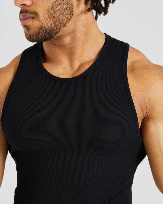 Essential geribde tanktop