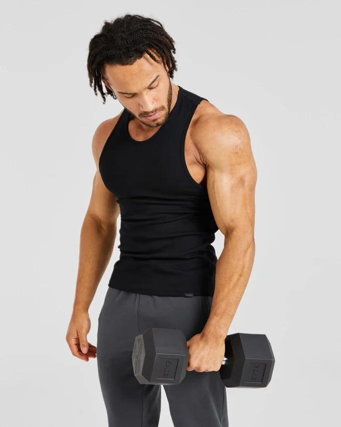 Essential geribde tanktop