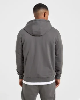 Essential lichtgewicht hoodie met rits