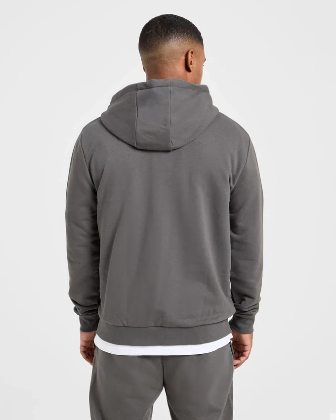 Essential lichtgewicht hoodie met rits