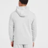 Essential lichtgewicht hoodie met rits