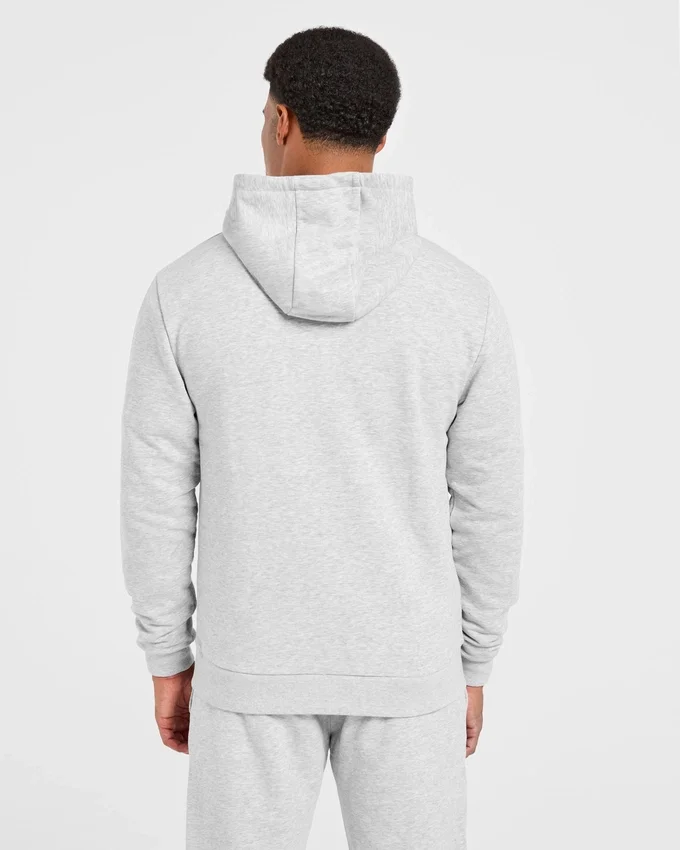 Essential lichtgewicht hoodie met rits