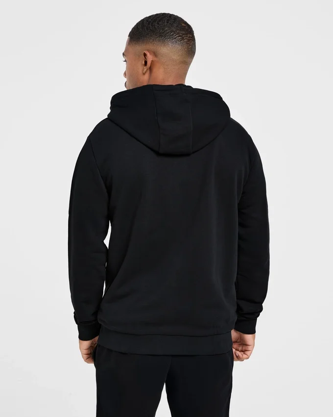 Essential lichtgewicht hoodie met rits