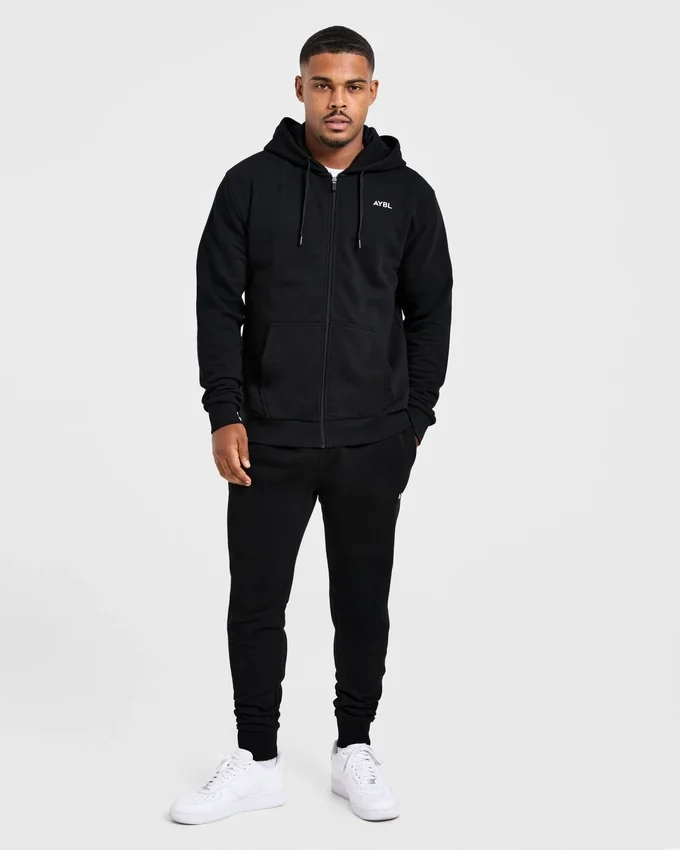 Essential lichtgewicht hoodie met rits