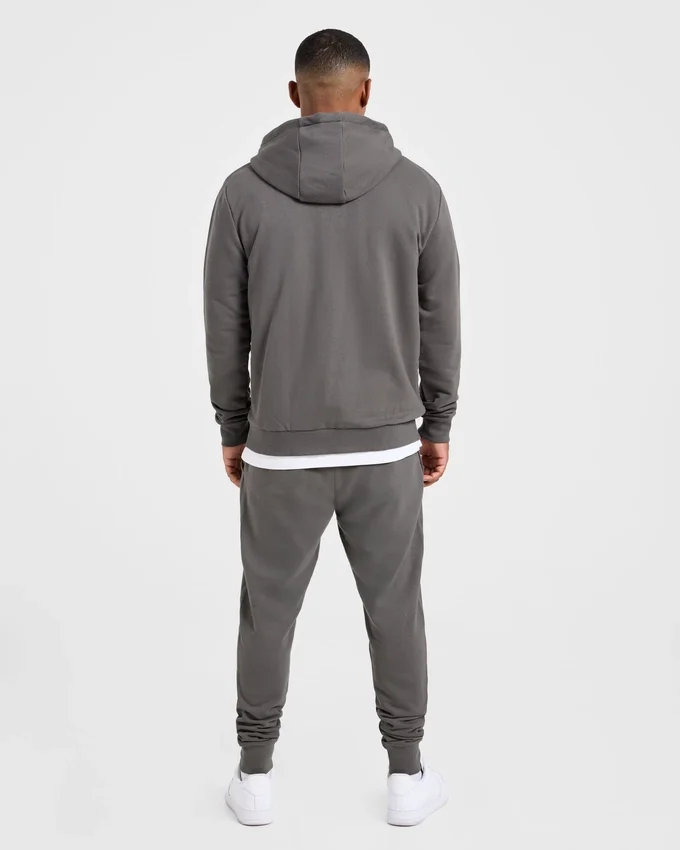 Essential lichtgewicht hoodie met rits