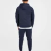 Essential lichtgewicht hoodie met rits