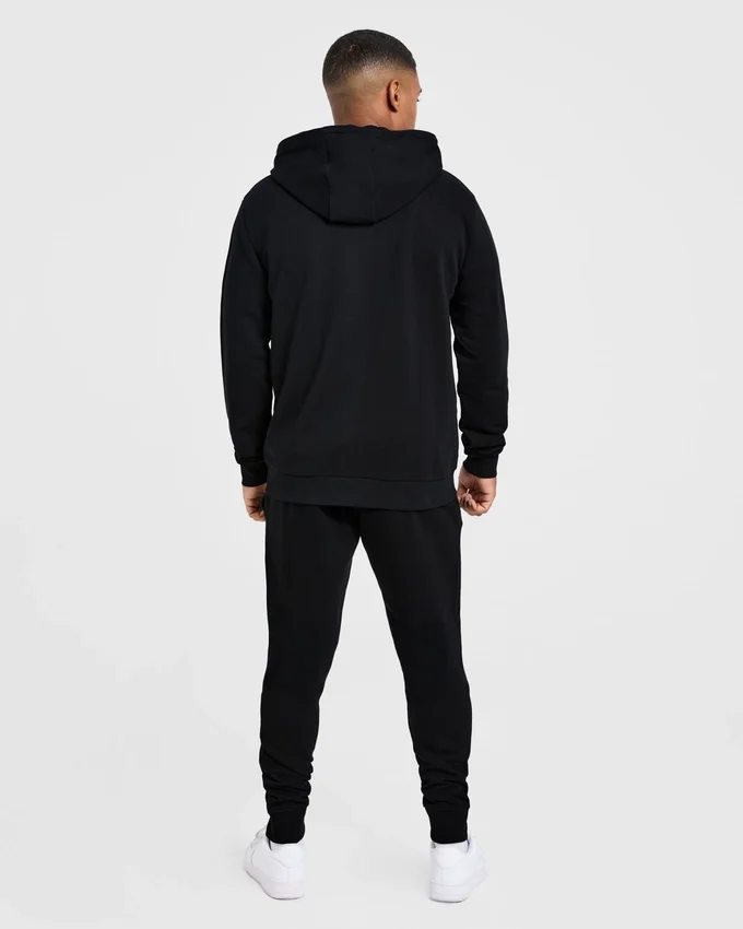 Essential lichtgewicht hoodie met rits