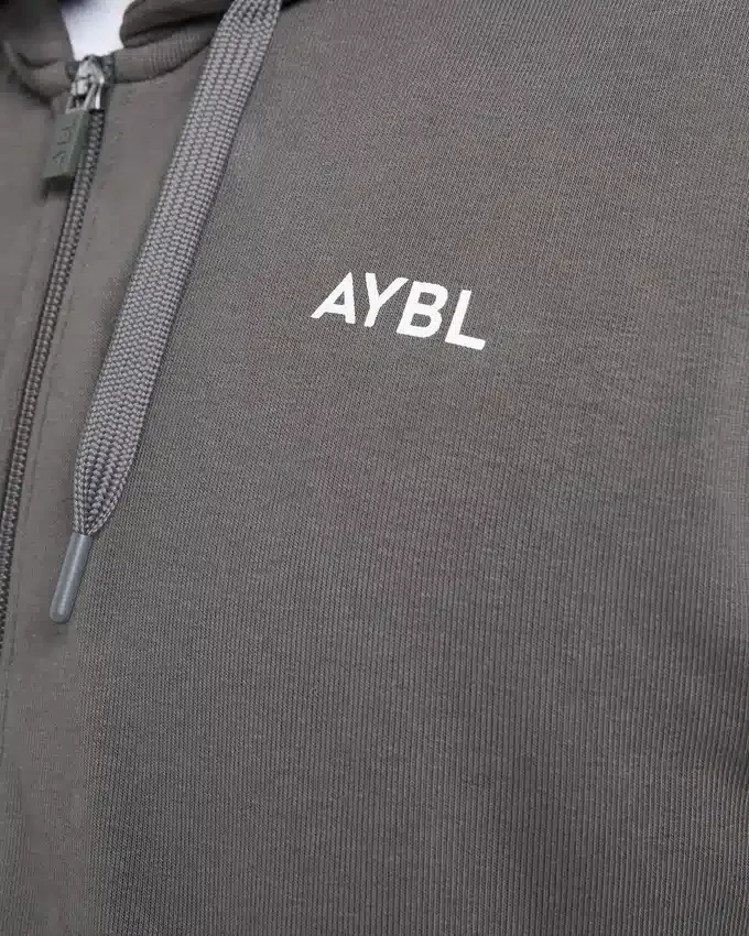 Essential lichtgewicht hoodie met rits