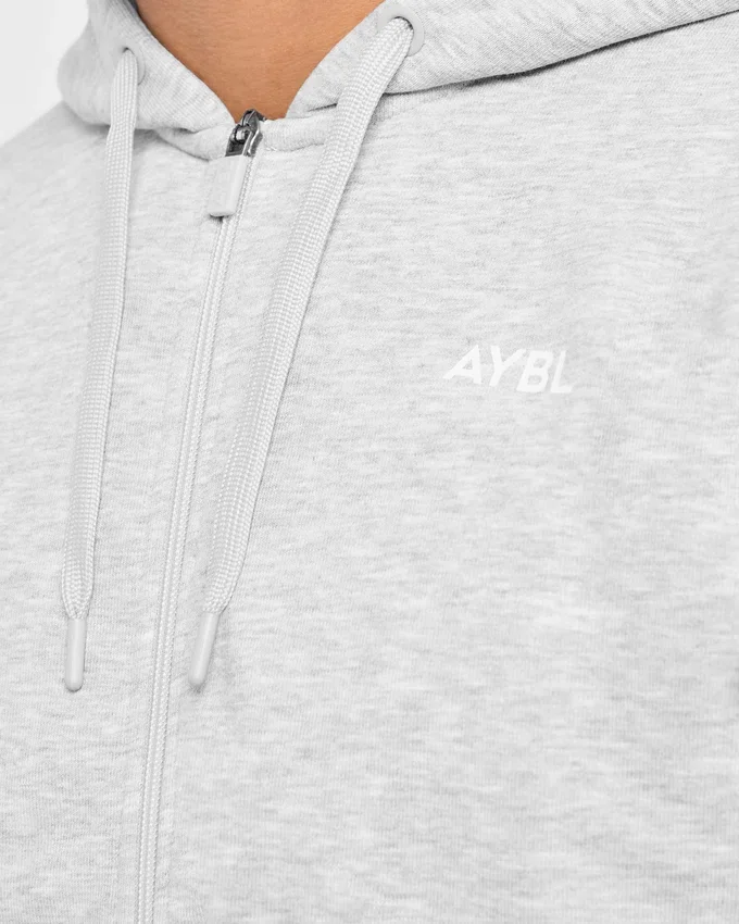Essential lichtgewicht hoodie met rits