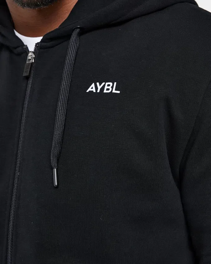 Essential lichtgewicht hoodie met rits