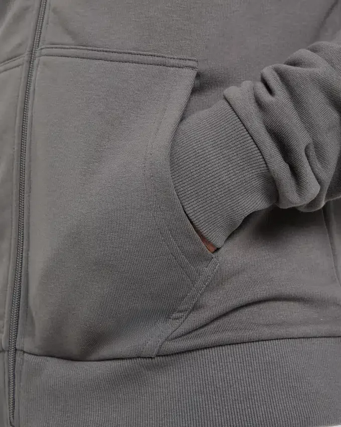Essential lichtgewicht hoodie met rits
