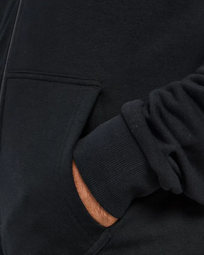 Essential lichtgewicht hoodie met rits