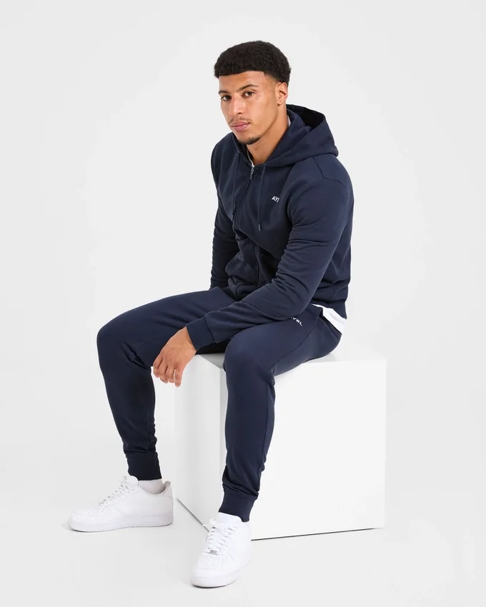 Essential lichtgewicht hoodie met rits
